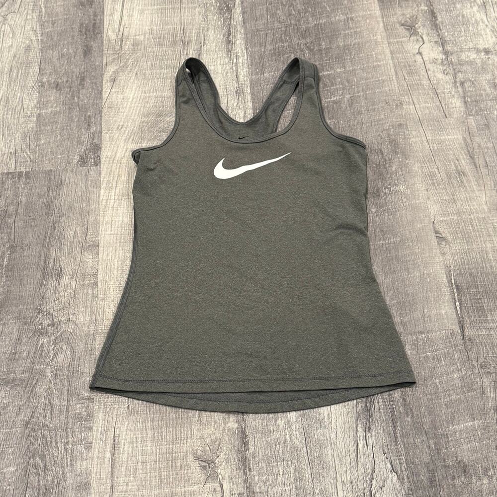 Nike Dri-Fit Woman’s Athletic Gray Logo Tank Top
